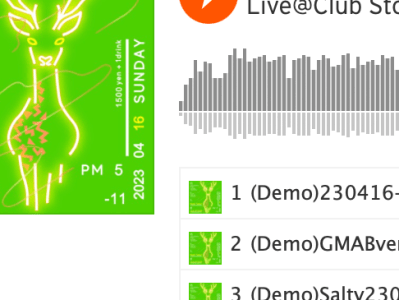 SoundCloudにライブ音源を公開しました。NightSafari2023.4.16